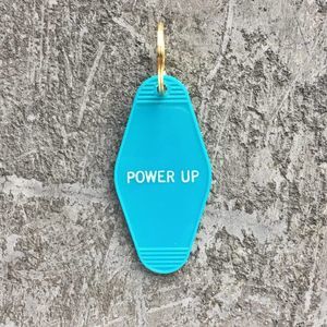Power Up Keychain in Turquoise